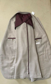 Neu $1595 Luciano Barbera Herren Sportmantel Blazer Jacke Creme 42R US ( 52R Eu )