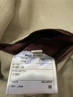 Neu $1595 Luciano Barbera Herren Sportmantel Blazer Jacke Creme 42R US ( 52R Eu )