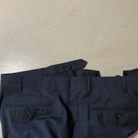 New $1795 Corneliani Mens Wool Suit Black 42R US ( 52R Eu ) Italy