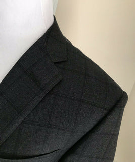 Neuer 1795 $ Corneliani Herren-Wollanzug Schwarz 42R US (52R Eu) Italien