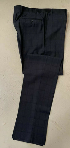 New $1795 Corneliani Mens Wool Suit Black 42R US ( 52R Eu ) Italy