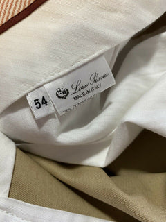 Neu mit Etikett: 615 $ Loro Piana Herrenanzughose Beige 38 US (54 Eu) Italien