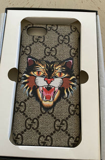 New $640 Gucci iPhone 7/8 Case GG Monogram Beige Italy