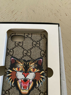 New $640 Gucci iPhone 7/8 Case GG Monogram Beige Italy
