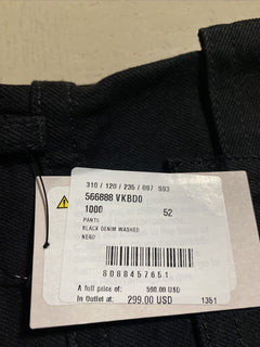 Neu mit Etikett: 590 $ Bottega Veneta Herren-Jeanshose Black Denim 36 US/52 Eu Italien