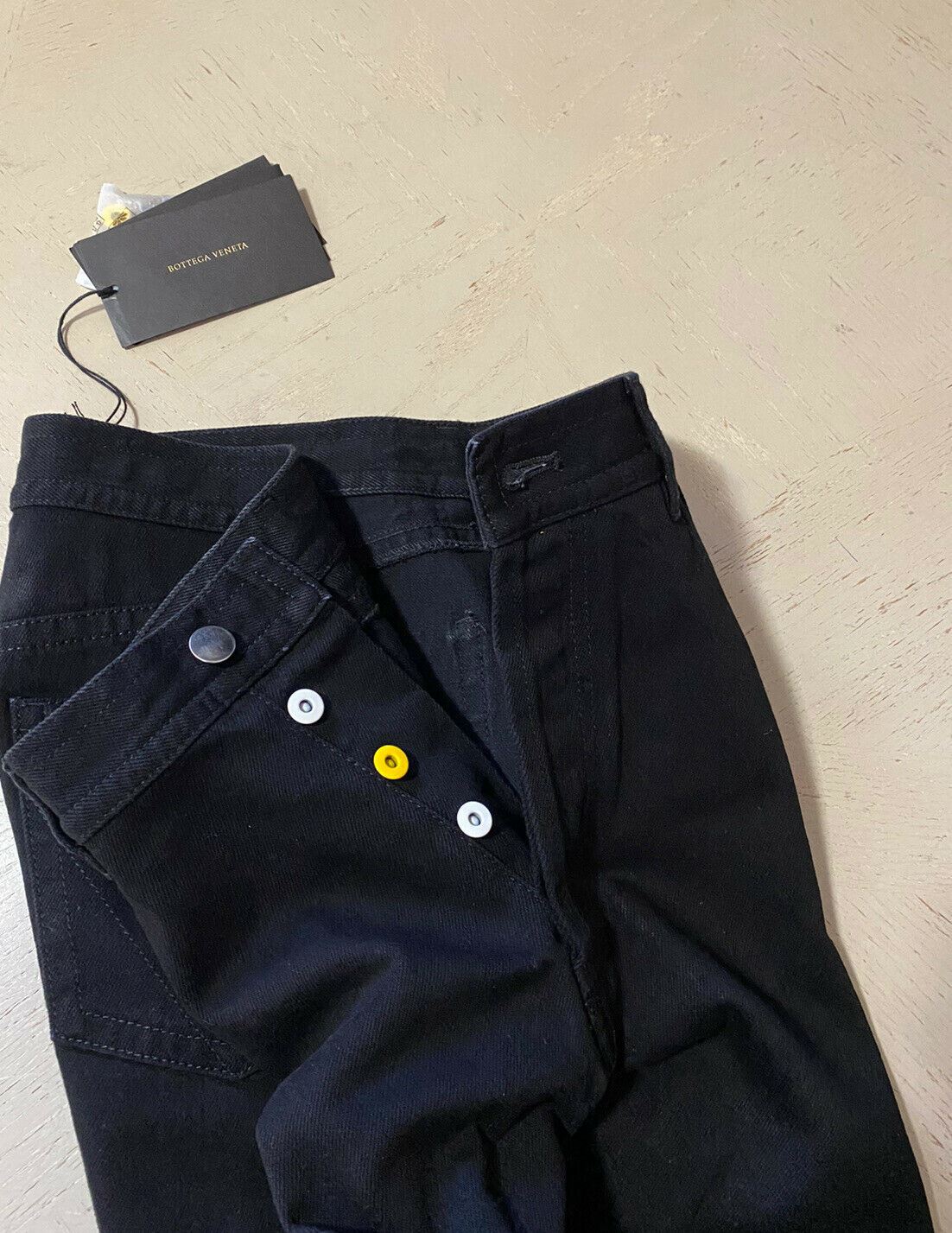 NWT $590 Bottega Veneta Men’s Jeans Pants Black Denim 38 US/54 Eu Italy