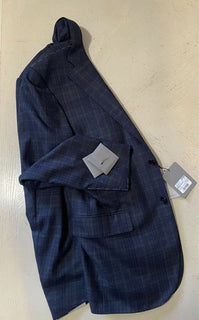 Neu mit Etikett: 1650 $ Corneliani Sportmantel Jacke Blazer Marine/Grün 40L US (50L Eu) Italien