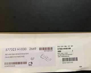 NIB Gucci Herren-Slipper aus Segeltuch/Leder, Kamel/Braun, 8 US (7 UK), Italien