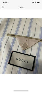 Neu mit Etikett: 2900 $ Gucci Herren-Sportmantel, Jacke, Blazer, Weiß/Blau, 40R US (50R Eu)