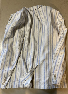Neu mit Etikett: 2900 $ Gucci Herren-Sportmantel, Jacke, Blazer, Weiß/Blau, 40R US (50R Eu)