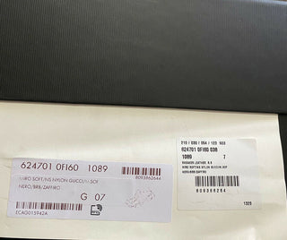 Neue Gucci Herren-Sneakers aus Leder, Schwarz, 8 US (7 UK) 624701