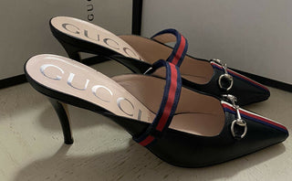 NIB Gucci Damen Sandalenschuhe Schwarz 9 US (39 Eu) 549617 Italien