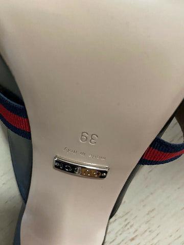 NIB  Gucci Women’s Sandal Shoes Black 9 US ( 39  Eu ) 549617  Italy