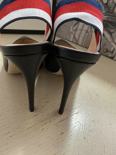 NIB Gucci Damen Sandalenschuhe Schwarz 7,5 US (37,5 Eu) 524645 Italien