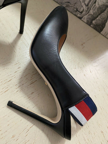 NIB Gucci Damen Sandalenschuhe Schwarz 7,5 US (37,5 Eu) 524645 Italien