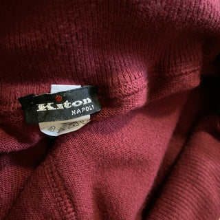 1290 $ Kiton Herren-Jogginghose, Hose, Rot, Größe S (48 Ei), Italien
