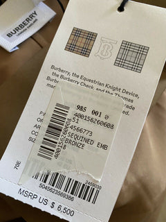 Neues Burberry Embellished Mesh Seguin Cocktailkleid im Wert von 6500 US-Dollar Bronze 8 US/42it Italien