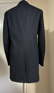 Neuer 4200-Dollar-Isaia-Herrenmantel in Schwarz, Größe 42R US (52R Eu), Italien