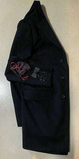 Neuer 4200-Dollar-Isaia-Herrenmantel in Schwarz, Größe 42R US (52R Eu), Italien