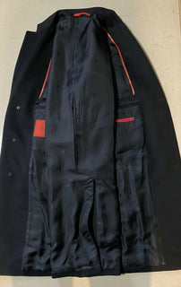 Neuer 4200-Dollar-Isaia-Herrenmantel in Schwarz, Größe 42R US (52R Eu), Italien
