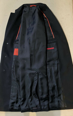 Новое мужское пальто Isaia, черное, размер 42R, США (52R, ЕС), Италия, $4200
