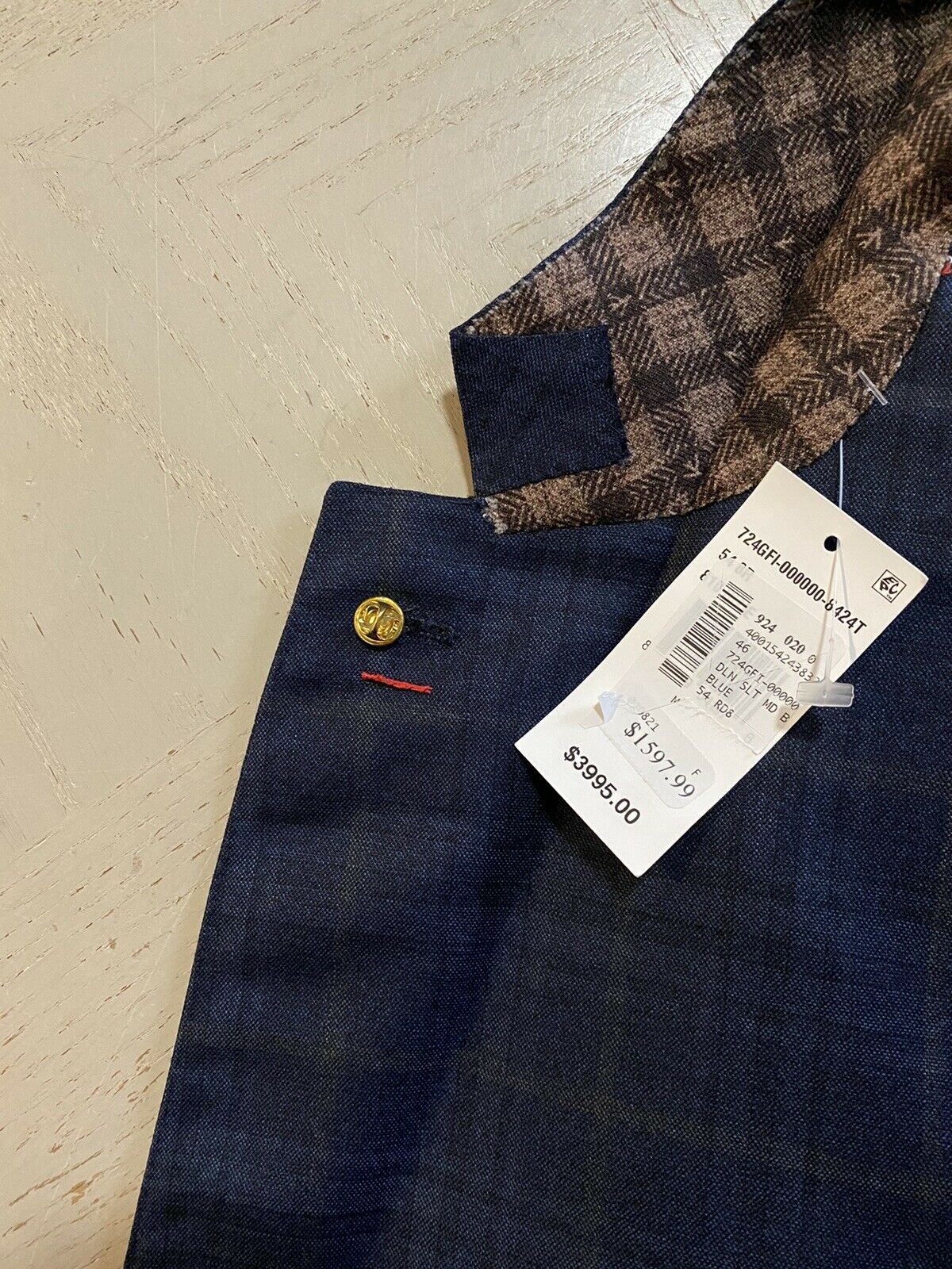 NWT $3995 Isaia Men’s Wool Jacket Blazer  44 US ( 54R Eu ) Italy