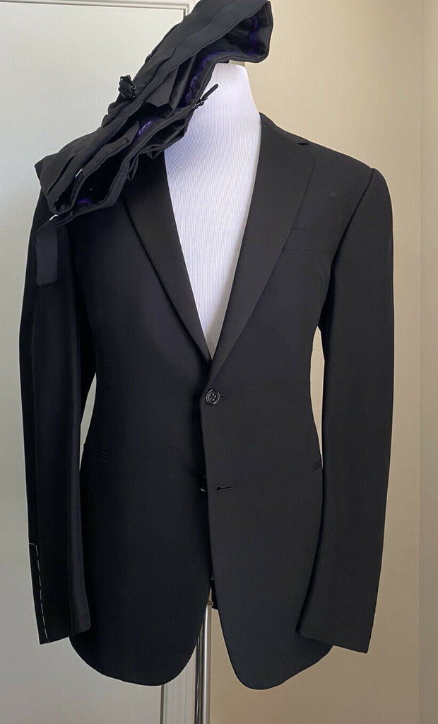 Neu $3295 Ralph Lauren Purple Label Herren-Smokinganzug Schwarz 42R US/52R Eu Italien
