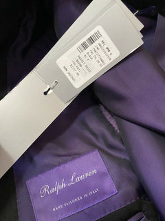 Neu $3295 Ralph Lauren Purple Label Herren-Smokinganzug Schwarz 42R US/52R Eu Italien