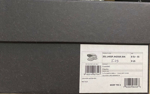 Новые кожаные кроссовки Ermenegildo Zegna Couture за 795 долларов, белые/серые 9, США, Италия