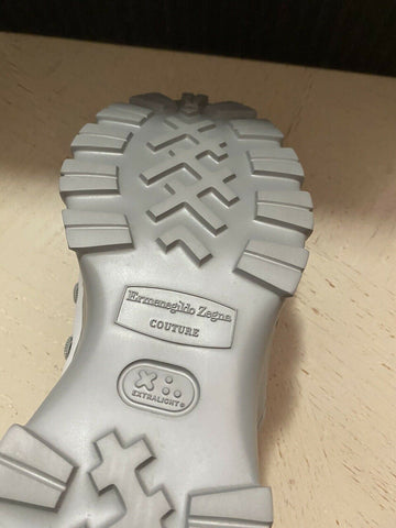 Новые кожаные кроссовки Ermenegildo Zegna Couture за 795 долларов, белые/серые 9, США, Италия