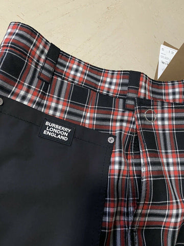 СЗТ $550 Мужские шорты Burberry Черный/Красный Размер 34 США (50 ЕС)