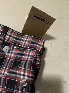 NWT $550 Burberry Men’s Short pants Black/Red Size 34 US ( 50 Eu )