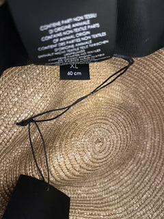 Neu mit Etikett: 995 $ Saint Laurent Herren-Strohhut Beige XL Italien