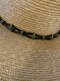 Neu mit Etikett: 995 $ Saint Laurent Herren-Strohhut Beige XL Italien