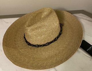 Neu mit Etikett: 995 $ Saint Laurent Herren-Strohhut Beige L Italien