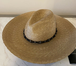 Neu mit Etikett: 995 $ Saint Laurent Herren-Strohhut Beige L Italien