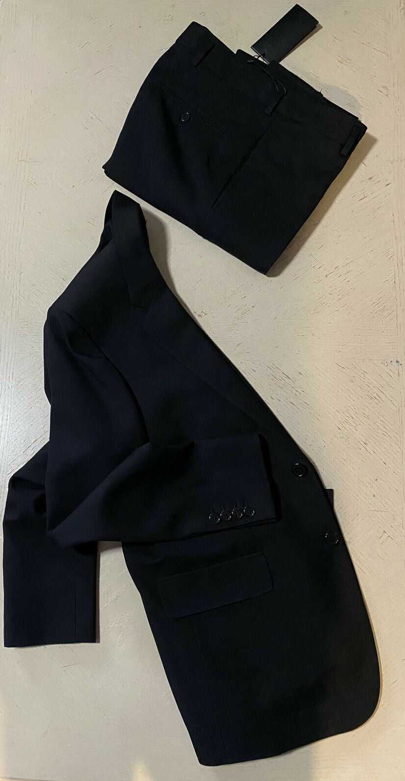 New $2990 Saint Laurent Men’s Suit Black 44R US/54R Eu Italy