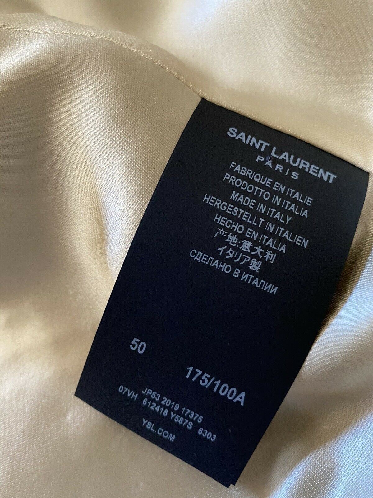 New $3990 Saint Laurent Versity Jacket Coat Red/Cream 40 US/50 Eu Italy