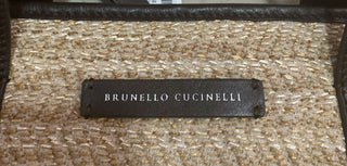 New $1995 Brunello Cucinelli Women Straw/Leather Large Tote Bag Natural Italy