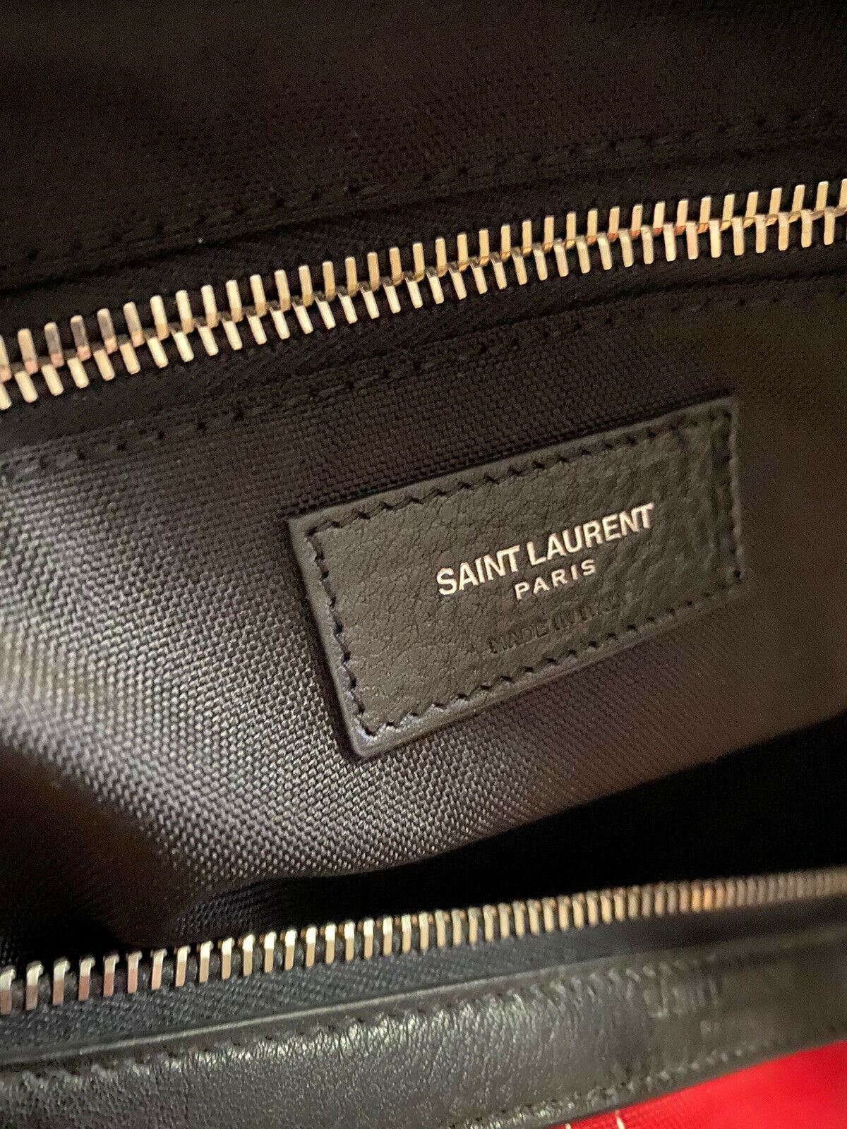 New $1890 Saint Laurent  NOE Gym Travel Bag In American Flag 552681