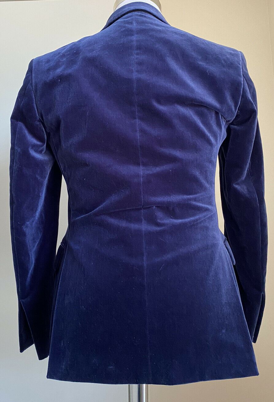 NWT $2495 Ralph Lauren Purple Label Men Sport Coat Blazer Blue 36S US/46S Eu Ita
