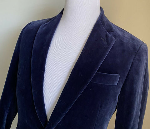 NWT $2495 Ralph Lauren Purple Label Мужской спортивный пиджак Синий 36S США/46S EU Ita