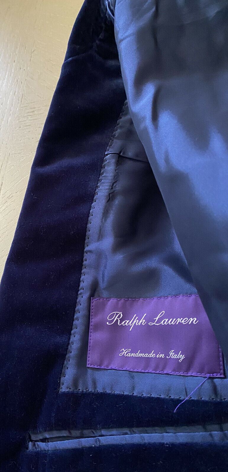 NWT $2495 Ralph Lauren Purple Label Мужской спортивный пиджак Синий 36S США/46S EU Ita