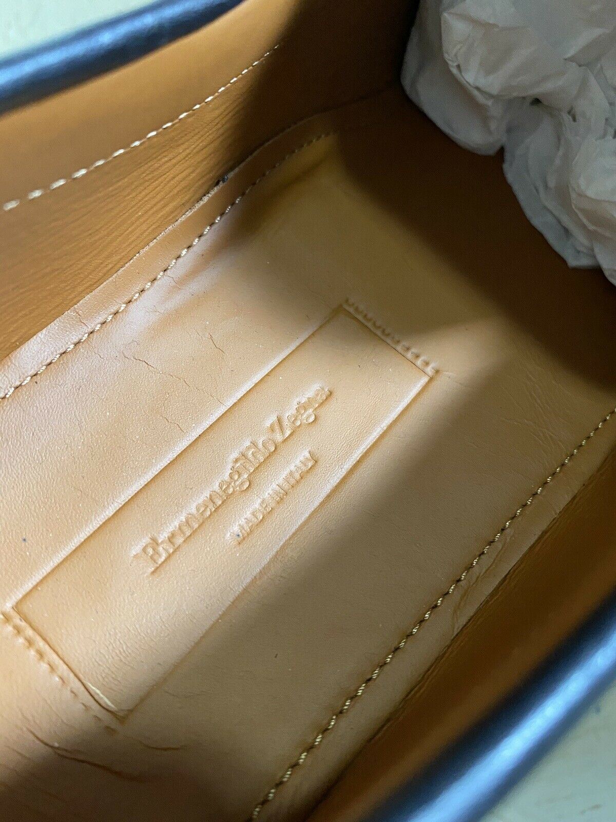Новые мужские кожаные лоферы Ermenegildo Zegna, черные 11, США, Италия, $625