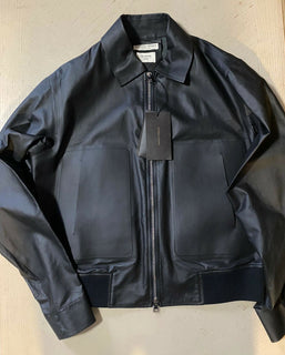 Neu $ 5500 Bottega Veneta Herren Kalbslederjacke Mantel Schwarz 40 US/50 Eu