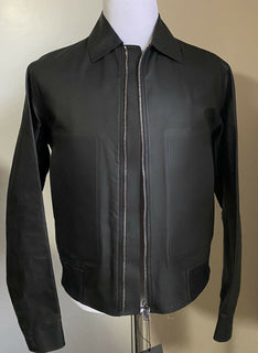 Neu $ 5500 Bottega Veneta Herren Kalbslederjacke Mantel Schwarz 40 US/50 Eu