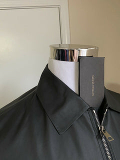 Neu $ 5500 Bottega Veneta Herren Kalbslederjacke Mantel Schwarz 40 US/50 Eu