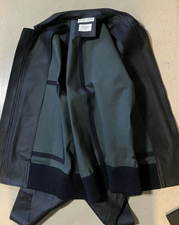 Neu $ 5500 Bottega Veneta Herren Kalbslederjacke Mantel Schwarz 40 US/50 Eu