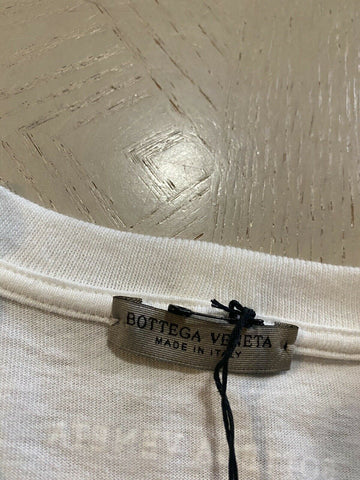 New $440 Bottega Veneta Mens Short Sleeve Oversized T Shirt White S US/46 Eu