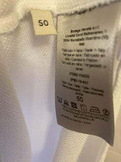 NWT $390 Bottega Veneta Mens Polo Shirt White M US ( 50 Eu ) Italy